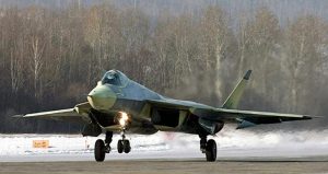 L'avion de chasse Russe T-50