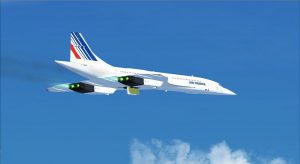 Concorde virtuel en croisière